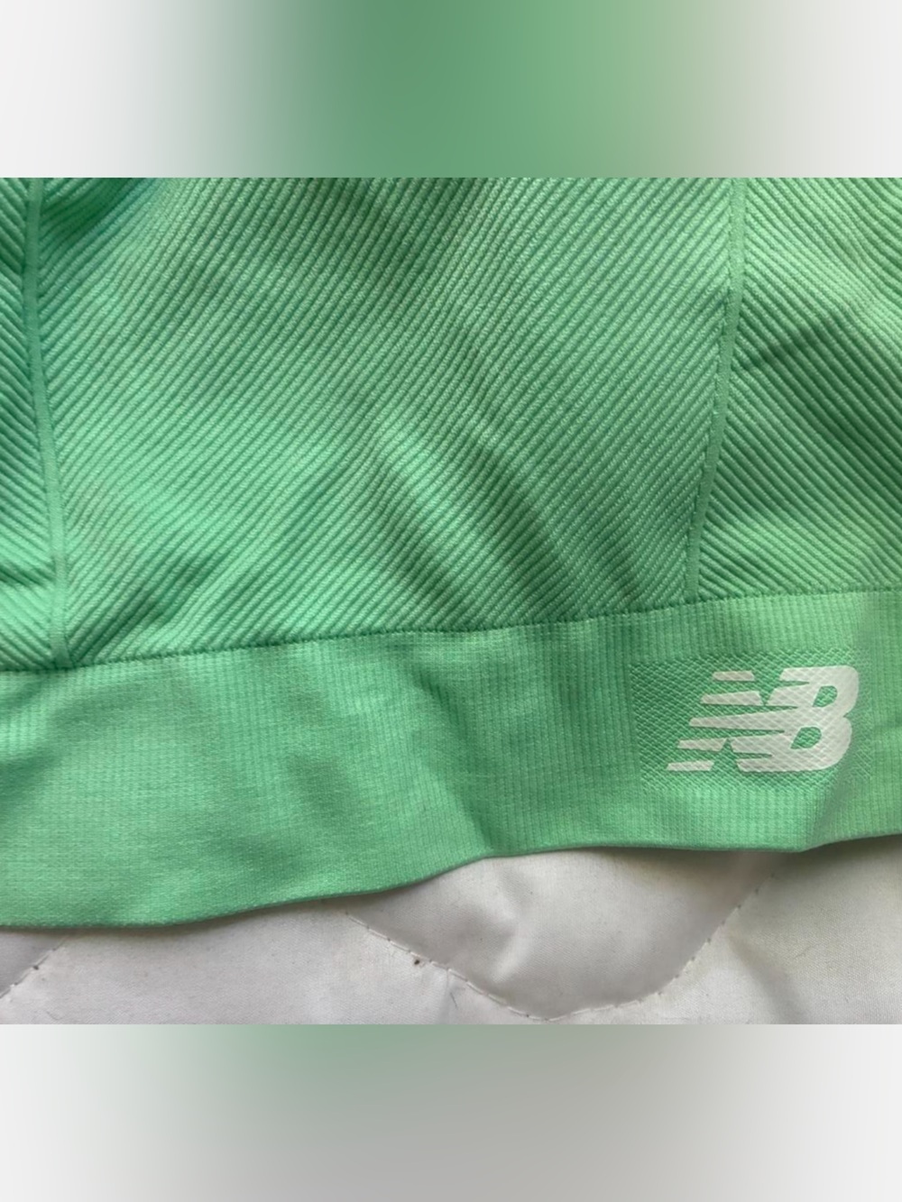 New Balance Mint Green Racerback Sports Bra - Picture 2 of 4